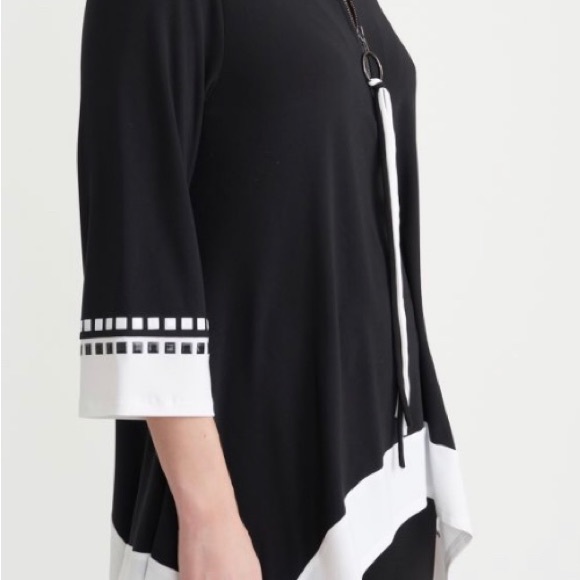 Joseph Ribkoff black and white tunic top! Nwot size 16 - Picture 4 of 7